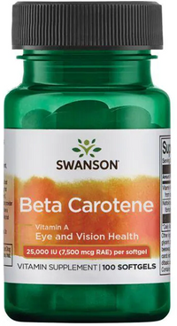 Vorschaubild für Beta-Carotin Nahrungsergänzungsmittel.