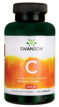 Thumbnail for Boost your immune system with Swanson's Vitamin C 1000 mg with Rose Hips 90 capsules.
