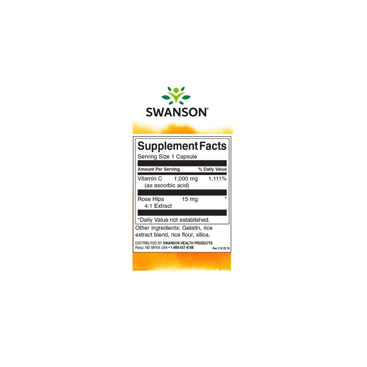 Boost your immune system with Swanson's Vitamin C 1000 mg with Rose Hips 90 Capsules, packed with essential antioxidants.