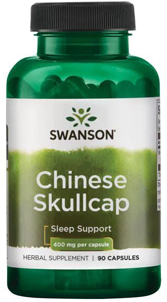 Swanson Chinesische Schädeldecke - 400 mg 90 Kapseln Schlafkappe.