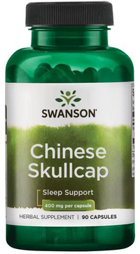 Vorschaubild für Swanson Chinese Skullcap - 400 mg 90 Kapseln Schlafkappe.