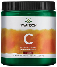 Thumbnail for Swanson Vitamin C Powder - 454 grams provides the essential nutrient Vitamin C, known for its antioxidant power and ability to support the immune system.