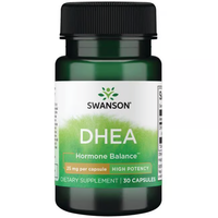 Thumbnail for Swanson's DHEA 25 mg High Potency supplement offers 30 capsules for hormonal balance and energy support.