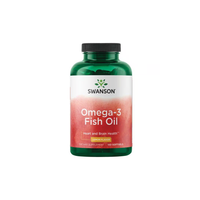 Thumbnail for A Swanson Omega-3 Fish Oil - Lemon Flavour 150 Softgels bottle, rich in DHA, provides a pleasant taste.