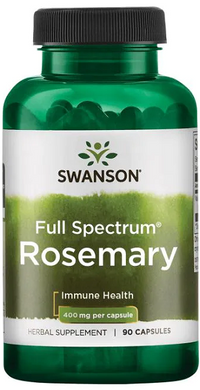 Daumennagel für Swanson Rosmarin - 400 mg 90 Kapseln vollgepackt mit Antioxidantien zur Bekämpfung freier Radikale.