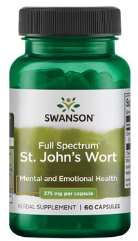 Thumbnail for Swanson St. Johns Wort - 375 mg 60 caps for mood support and emotional wellness.