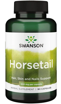 Daumennagel für Swanson Schachtelhalm - 500 mg 90 Kapseln Haar, Haut und Nägel unterstützen.
