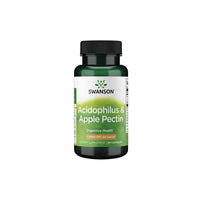 Thumbnail for A bottle of Swanson Acidophilus & Apple Pectin 90 Capsules dietary supplement capsules for intestinal health.