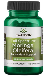 Vorschaubild für Swanson Moringa Oleifera - 400 mg 60 Kapseln Antioxidative Unterstützung zur Reduzierung von oxidativem Stress und Zellschäden.