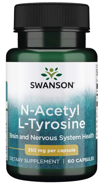 Das Swanson N-Acetyl L-Tyrosin - 350 mg 60 Kapseln ist ein Nahrungsergänzungsmittel, das die Aufnahme von Nährstoffen unterstützt, die Stimmungsregulierung fördert und die Konzentration verbessert.