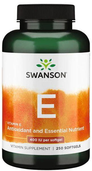 Swanson Vitamin E - Natural 400 IU 250 softgel - Antioxidative Unterstützung und hohe Absorption
