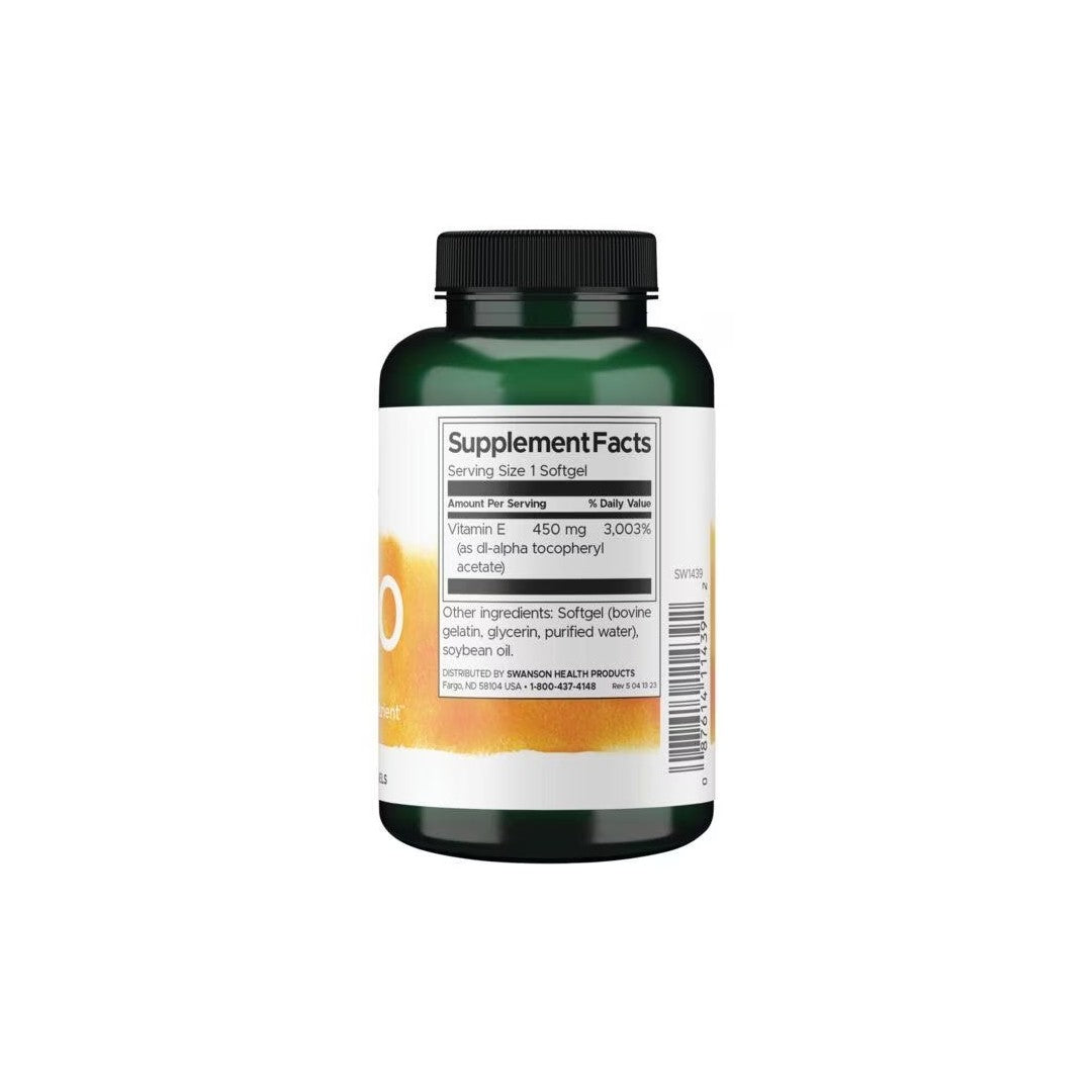 Vitamin E-1000 IU 60 Softgels - supplement facts
