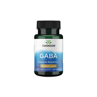 Thumbnail for A bottle of Swanson GABA 250 mg 60 Capsules dietary supplement for stress relief, containing 250 mg per capsule with 60 capsules in the bottle.