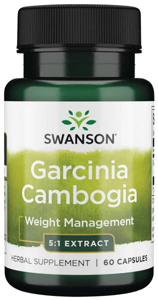 Swanson Garcinia Cambogia 5:1 Extrakt - 60 Kapseln Gewichtsmanagement-Kapseln.