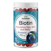 Thumbnail for Biotin 5000 mcg 60 Gummies - Blueberry