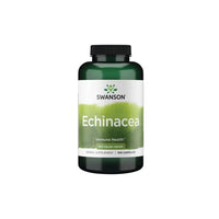 Thumbnail for Bottle of Swanson Echinacea 400 mg 100 Capsules herbal supplement with anti-inflammatory properties, labeled for immune system support.