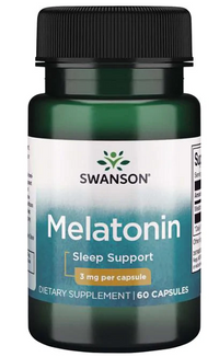 Vorschaubild für Swanson Melatonin - 3 mg 60 Kapseln Schlafunterstützung.