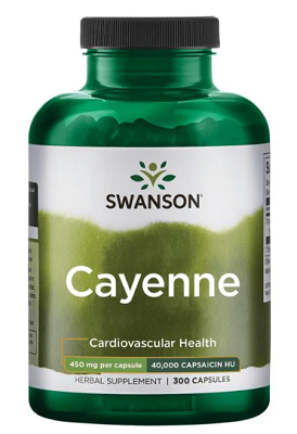Swanson Cayennepfeffer - 450 mg 300 Kapseln.