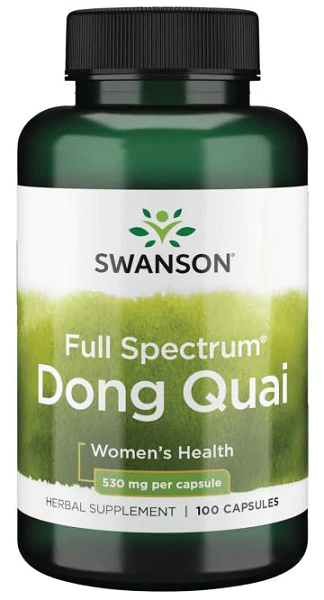 Swanson dong quai - 530 mg 100 kapseln kapseln für die gesundheit der frauen.