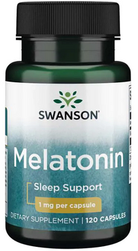Vorschaubild für Swanson Melatonin - 1 mg 120 Kapseln Schlafunterstützung.