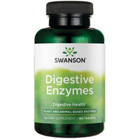 Thumbnail for Swanson's Digestive Enzymes, a powerful mix of plant and animal enzymes, supports your digestive health with 180 tablets.