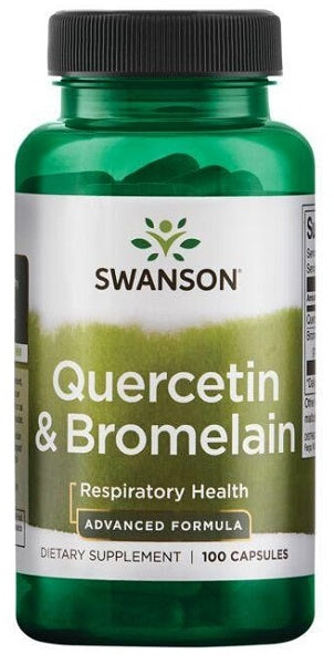 Swanson Quercetin mit Bromelain 100 Kapseln unterstützen die saisonale Immunfunktion.