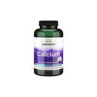 Thumbnail for A bottle of Swanson Calcium 500 mg 100 Vanilla Cream Chewable Tablets targeting strong, healthy bones, displayed on a white background.