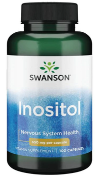 Vorschaubild für Eine Flasche Swanson Inositol - 650 mg 100 Kapseln.