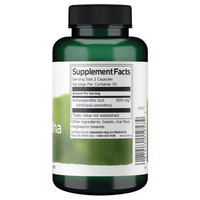 Thumbnail for A Swanson Ashwagandha supplement bottle showcases its label and supplement facts, delivering 450 mg per capsule of this potent adaptogen rooted in Ayurvedic medicine.