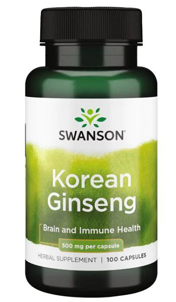 Koreanischer Ginseng - 500 mg 100 Kapseln - Front 2