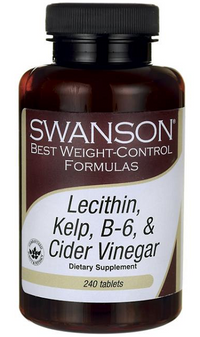 Vorschaubild für Lecithin, Kelp, B6, & Apfelessig - 240 Tabs - Front 2
