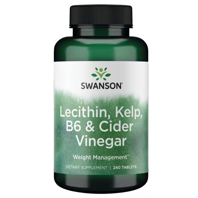 Lecithin, Kelp, B6, & Cider Vinegar 240 Tablets