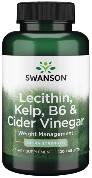 Lecithin, Kelp, B6, & Apfelessig - 120 Tabs - Front 2