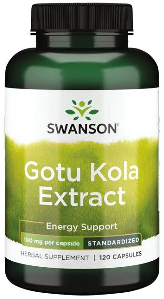 Swanson Gotu Kola Extrakt - 100 mg 120 Kapseln.