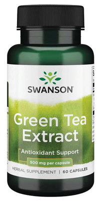 Vorschaubild für Swanson's Green Tea Extract - 500 mg 60 Kapseln.