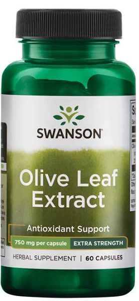 Swanson Olivenblattextrakt - 750 mg 60 Kapseln ist ein wirkungsvolles Ergänzungsmittel, das für seine antioxidativen Eigenschaften und seine Fähigkeit zur Unterstützung der Immunabwehr bekannt ist.