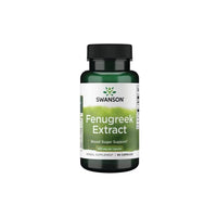 Thumbnail for Swanson Fenugreek Extract 500 mg 90 Capsules dietary supplement, with label indicating glucose metabolism support.
