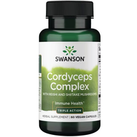 Thumbnail for Cordyceps Complex with Reishi and Shiitake Mushrooms 60 Veggie Capsules