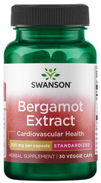 Vorschaubild für Swanson Bergamotte Extrakt 500 mg 30 vcaps Nahrungsergänzungsmittel.
