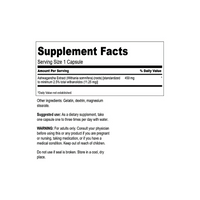 Vorschaubild für das Swanson Ashwagandha Extrakt - 450 mg 60 Kapseln Etikett auf einem weißen Hintergrund.