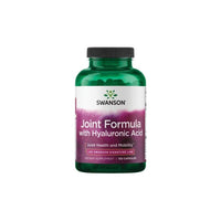Thumbnail for A bottle of Swanson Joint Formula with Hyaluronic Acid and Glucosamine HCI 150 Capsules, containing 150 capsules. The label highlights its support for joint health and mobility.