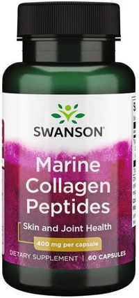 Vorschaubild für Swanson Marine Collagen - 400 mg 60 Kapseln, für die Gesundheit von Haut und Gelenken.