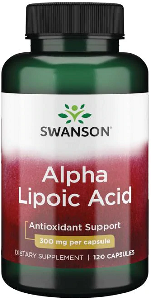 Swanson Alpha-Liponsäure - 300 mg 120 Kapseln.