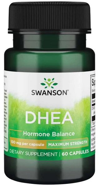 Swanson DHEA - 100 mg 60 Kapseln Hormonhaushalt Kapseln.