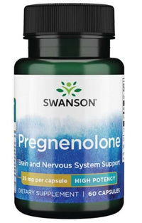 Vorschaubild zur Produktbeschreibung: Hol dir den ultimativen Schub für deine Gesundheit mit Swanson Ultra-Pregnenolone. Diese Flasche Swanson Pregnenolone - 25 mg 60 Kapseln bietet eine wichtige Unterstützung zur Optimierung deines Hormonspiegels und deines Allgemeinbefindens.