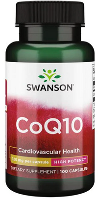Vorschaubild für Eine Flasche Swanson Coenzym Q1O - 120 mg 100 Kapseln.