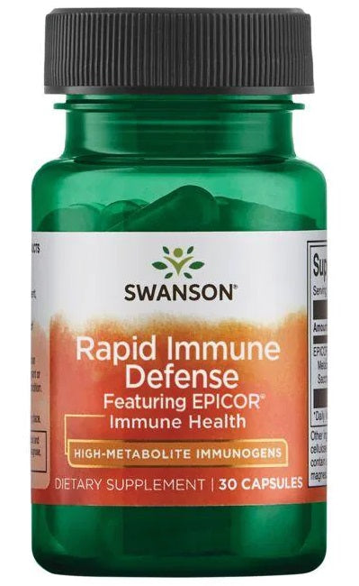 Schnelle Immunabwehr von Swanson mit EpiCor 500 mg 30 Kapseln.