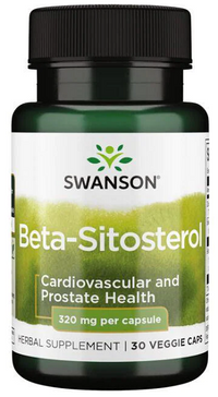 Vorschaubild für Nahrungsergänzungsmittel mit Swanson Beta-Sitosterol - 320 mg 30 Veggie-Kapseln.