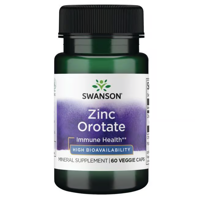 Zinc Orotate 10 mg 60 Veggie Capsules