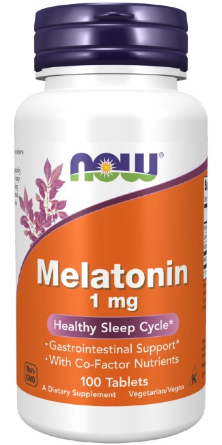 Melatonin 1 mg 100 Tablets - front 2